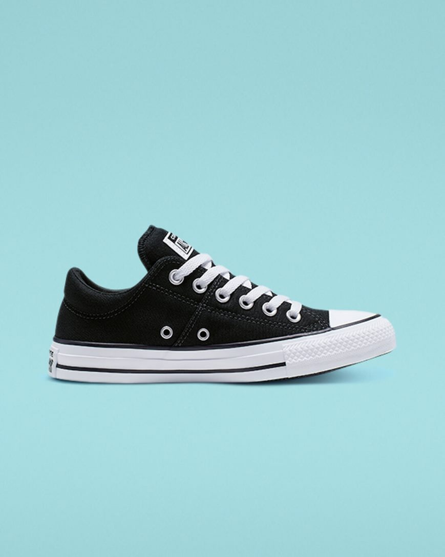 Tenisi Dama Converse Chuck Taylor All Star Madison Negrii Albi Negrii | RO NQWPK061